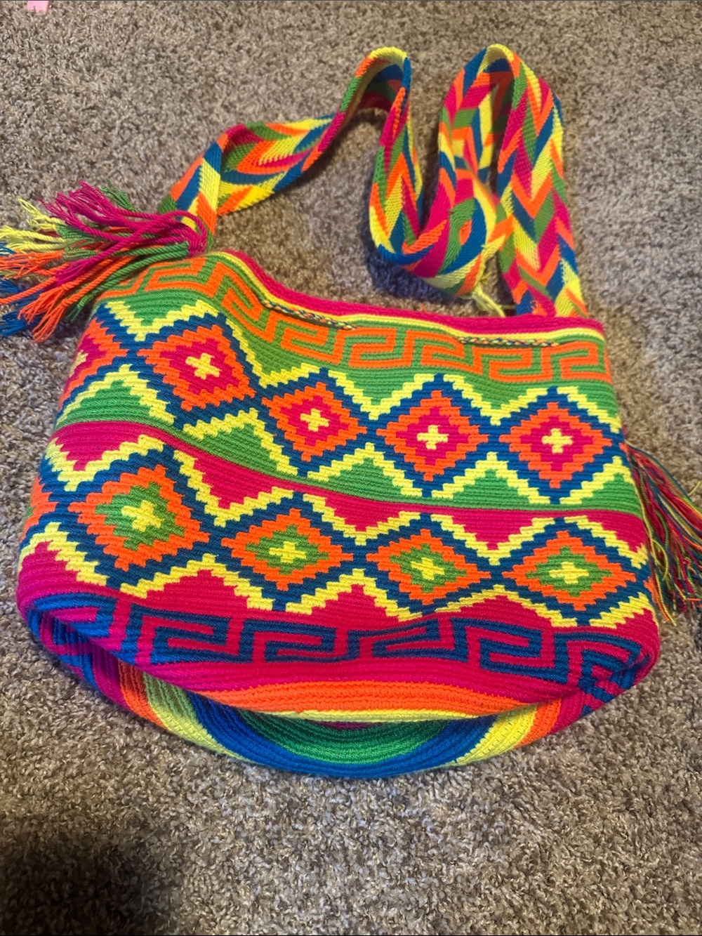 Colombian Wayuu Mochila bucket bag - NWOT!